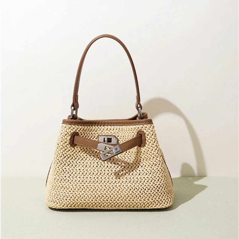 Bucket Straw Bag With Handle best
