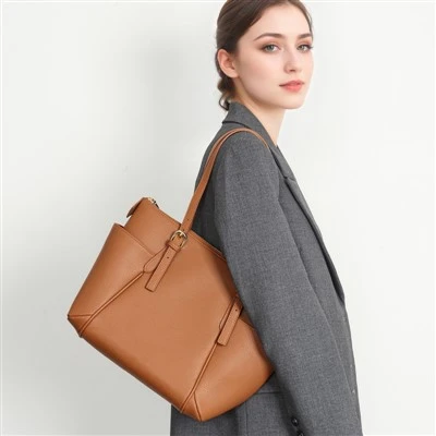 Sac fourre-tout en cuir à une épaule Business